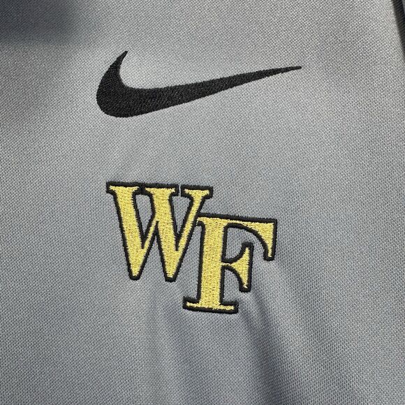 Nike Wake Forest Military Bowl Epic Dri-fit Training Jacket Mens XL Gray Black - Picture 5 of 16